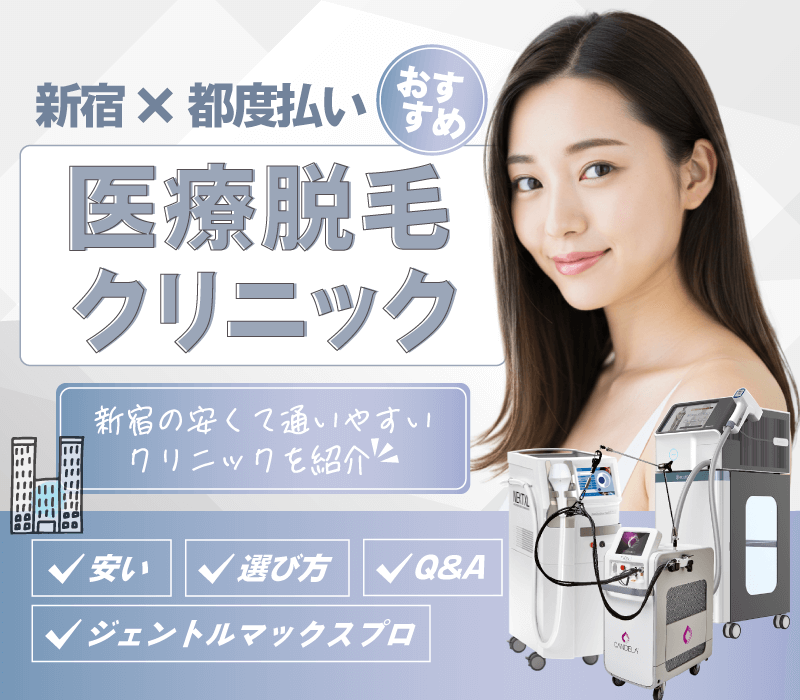 新宿で都度払いできる医療脱毛