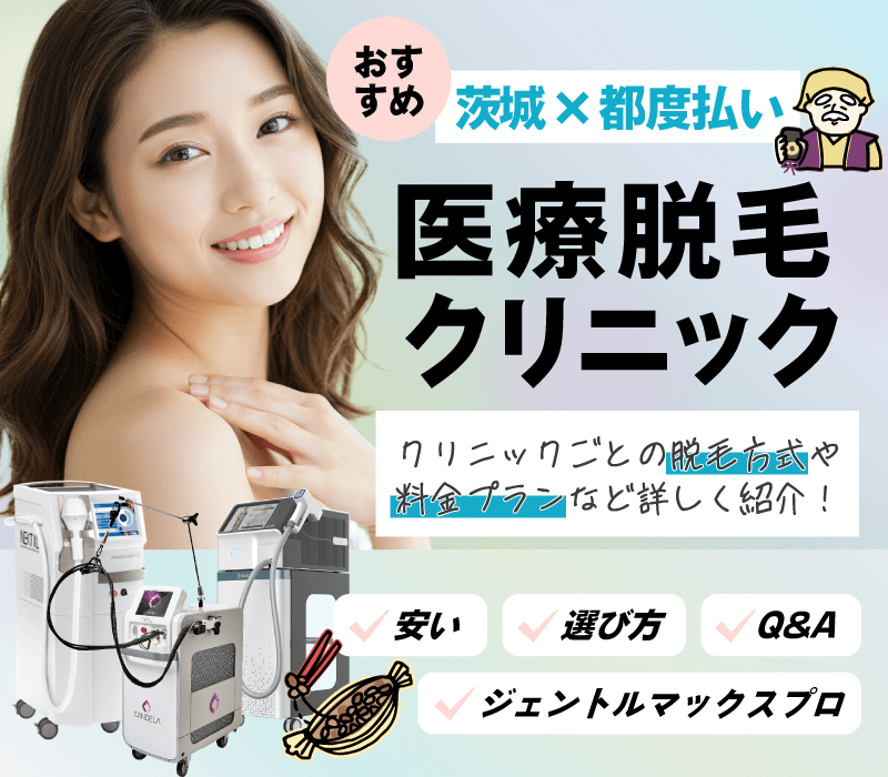 茨城の都度払いOKの医療脱毛おすすめ！